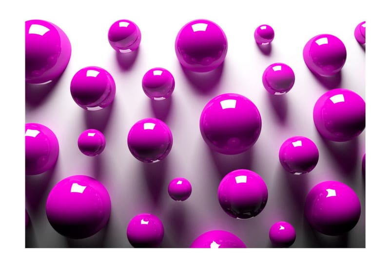 Fototapet Purple Balls 100x70 - Artgeist sp. z o. o. - Boligtilbehør - Vægdekoration - Tapeter - Fototapeter