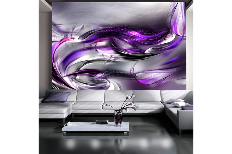 Fototapet Purple Swirls 350x245 - Artgeist sp. z o. o. - Boligtilbehør - Vægdekoration - Tapeter - Fototapeter