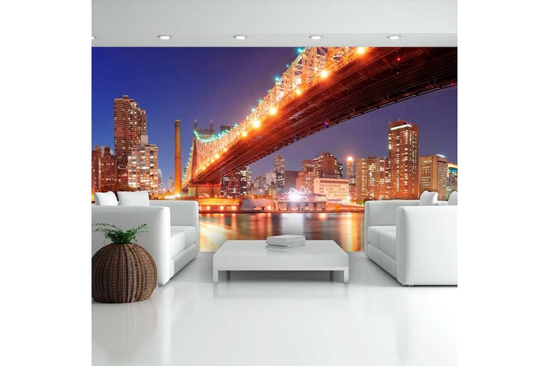 FototapetXXL Queensborough Bridge New York 550x270 - Artgeist sp. z o. o. - Boligtilbehør - Vægdekoration - Tapeter - Fototapeter