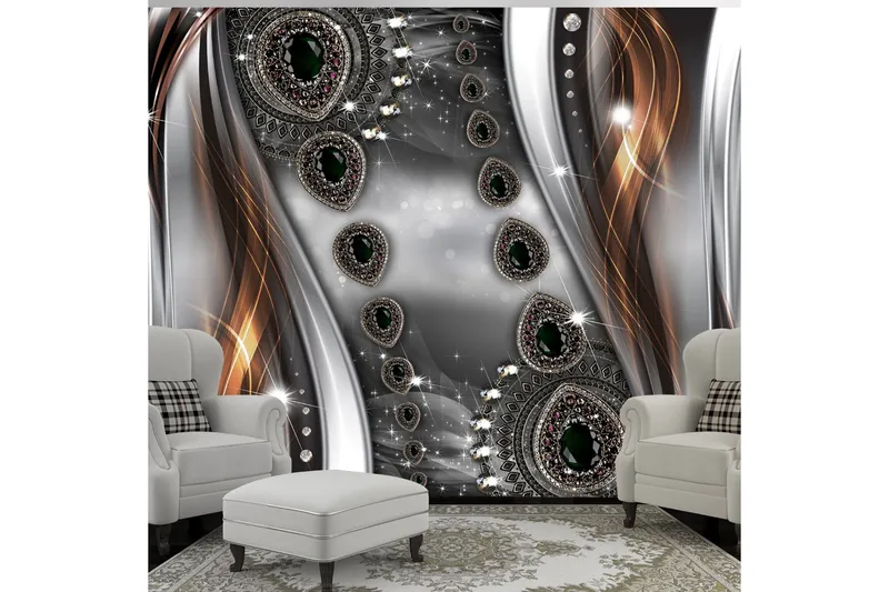 Vægmaleri Abstrakt & smykker 100x70, Artgeist sp. z o. o.