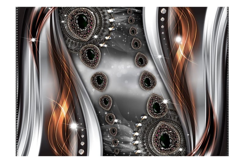 Vægmaleri Abstrakt & smykker 200x140 - Artgeist sp. z o. o. - Boligtilbehør - Vægdekoration - Tapeter - Fototapeter