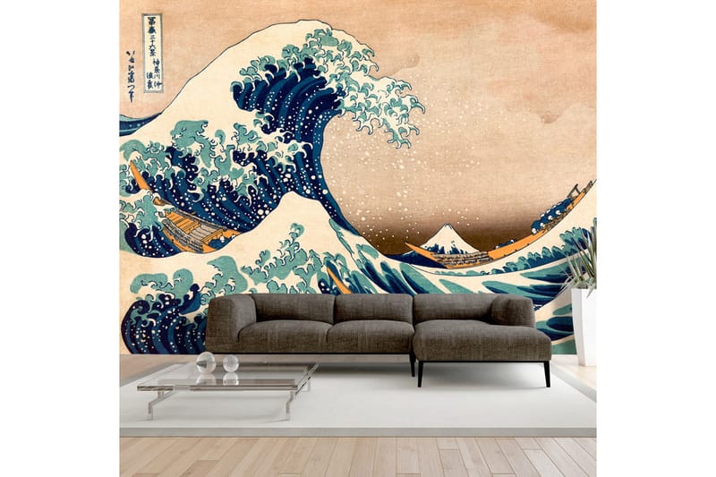 Vægmaleri Hokusai The Great Wave Off Kanagawa 150x105 - Artgeist sp. z o. o. - Boligtilbehør - Vægdekoration - Tapeter - Fototapeter