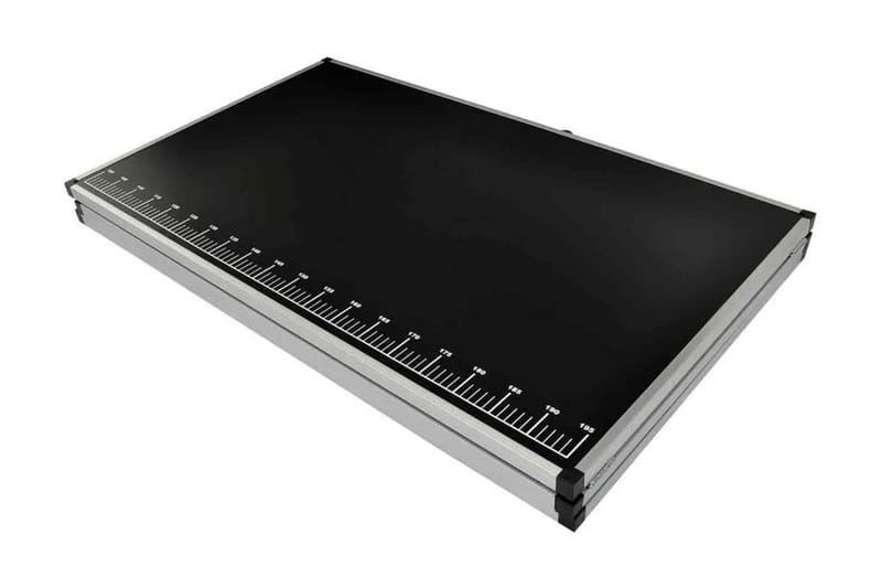 klapbord til tapetsering MDF og aluminium 300x60x78 cm - Sort - Boligtilbehør - Vægdekoration - Tapeter - Tilbehør til tapet - Tapetbord