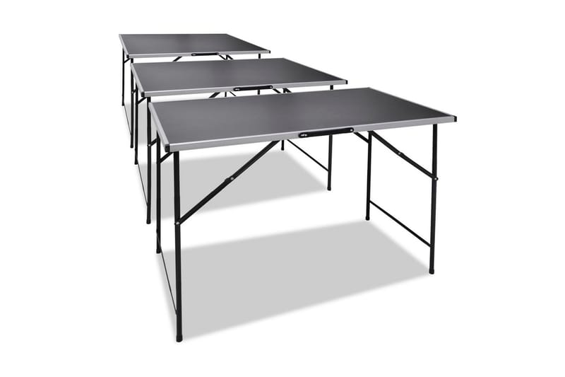 tapetseringsbord foldbart 3 stk. - Sort - Boligtilbehør - Vægdekoration - Tapeter - Tilbehør til tapet - Tapetbord