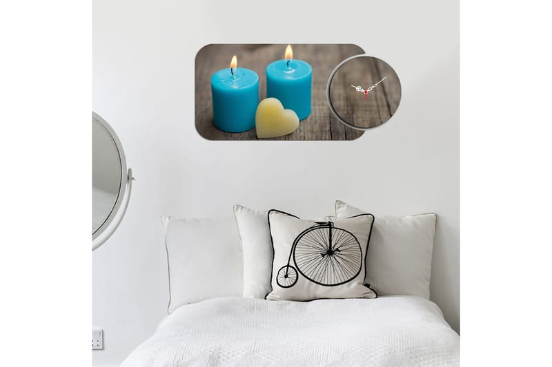 2-Dele - Flerfarvet - Boligtilbehør - Vægdekoration - Vægure & Ure