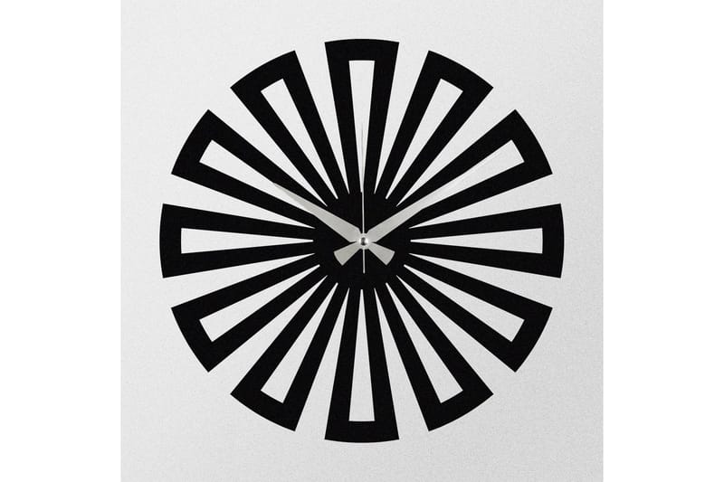 Achterdis Vægur Firkantede Mønster - Sort - Boligtilbeh ør - Vægdekoration - Vægure & Ure