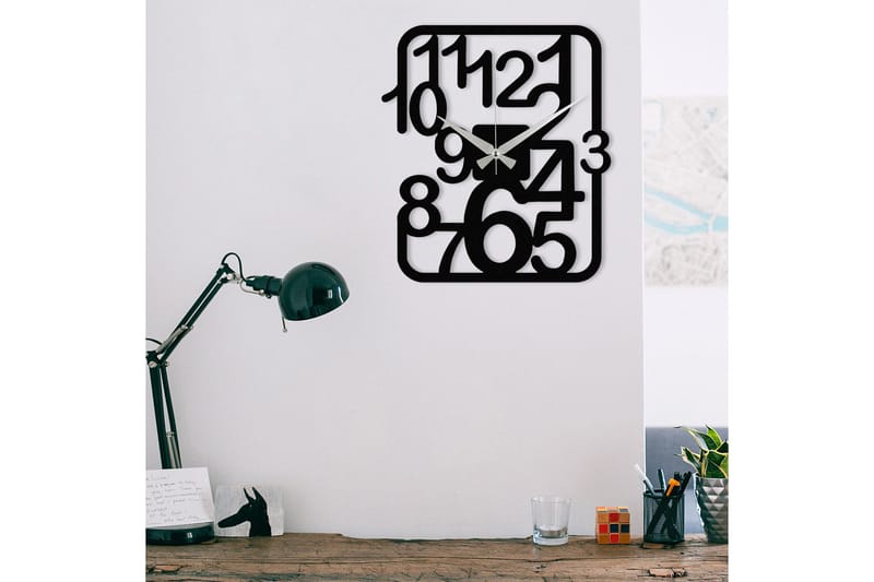 Achterdis Vægur Firkantet, Sort