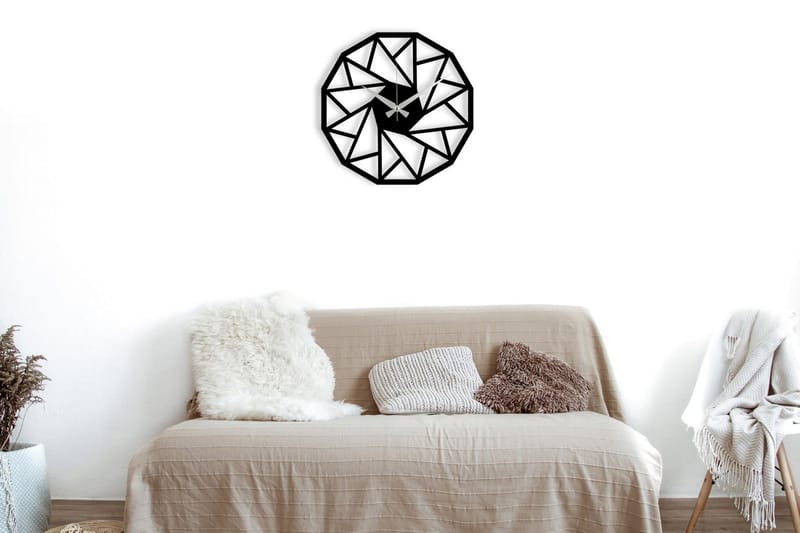 Achterdis Vægur Triangel Mønster, Sort