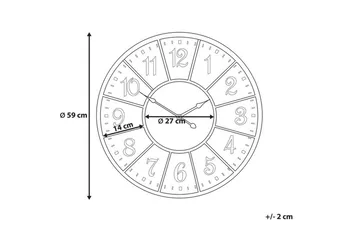 Boswil Vægur 59 cm - Flerfarvet - Boligtilbehør - Vægdekoration - Vægure & Ure