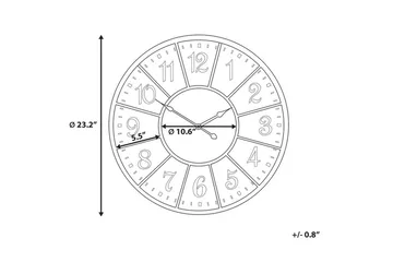 Boswil Vægur 59 cm - Flerfarvet - Boligtilbehør - Vægdekoration - Vægure & Ure