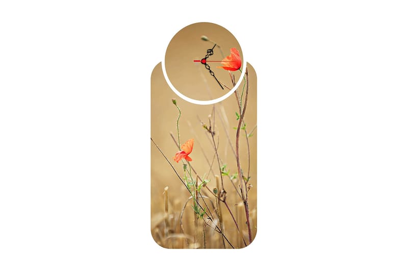 Decorative MDF Clock (2 Pieces) 68x32 - Boligtilbehør - Vægdekoration - Vægure & Ure