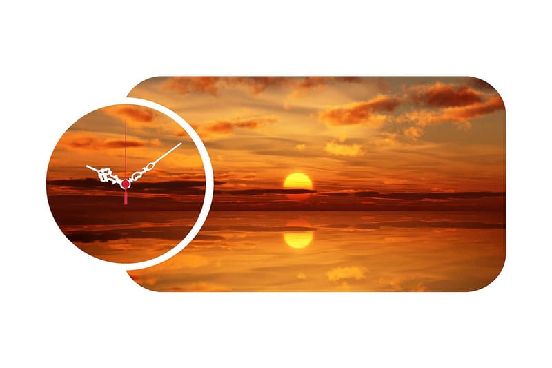 Decorative MDF Clock (2 Pieces) 68x32, undefined