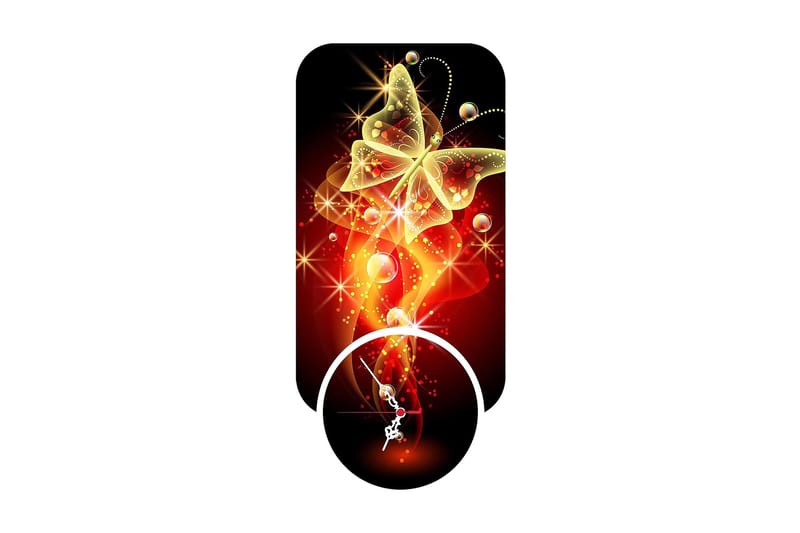 Decorative MDF Clock (2 Pieces) 68x32, undefined