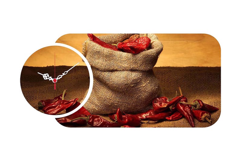 Decorative MDF Clock (2 Pieces) 68x32, undefined