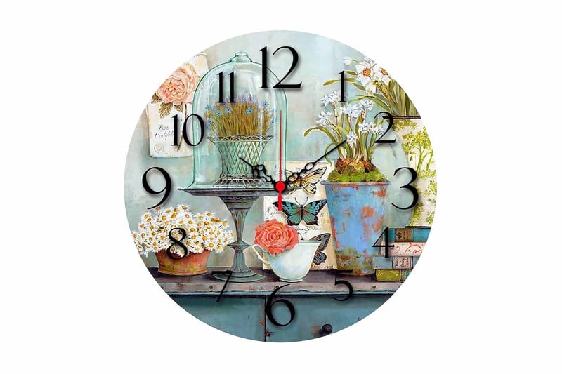 Decorative MDF Clock 40x - Boligtilbehør - Vægdekoration - Vægure & Ure