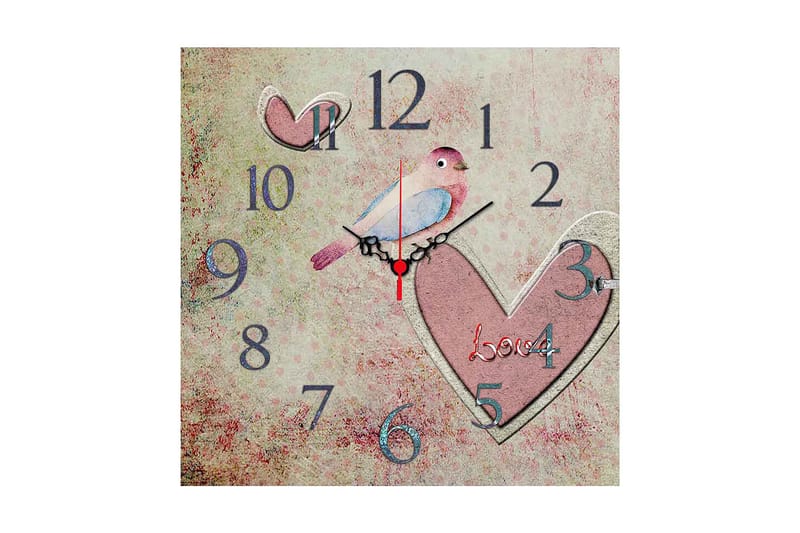 Decorative MDF Clock 40x40 - Boligtilbehør - Vægdekoration - Vægure & Ure