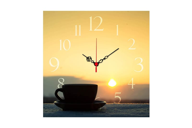 Decorative MDF Clock 40x40 - Boligtilbehør - Vægdekoration - Vægure & Ure