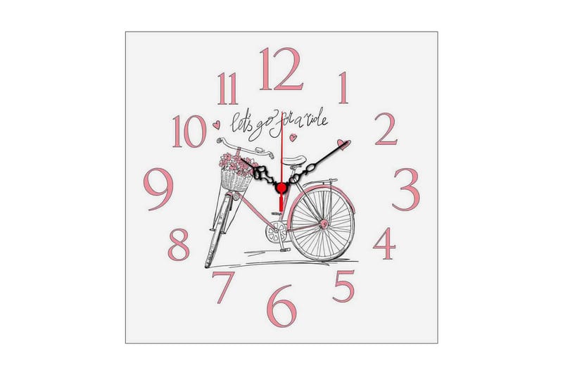 Decorative MDF Clock 40x40 - Boligtilbehør - Vægdekoration - Vægure & Ure