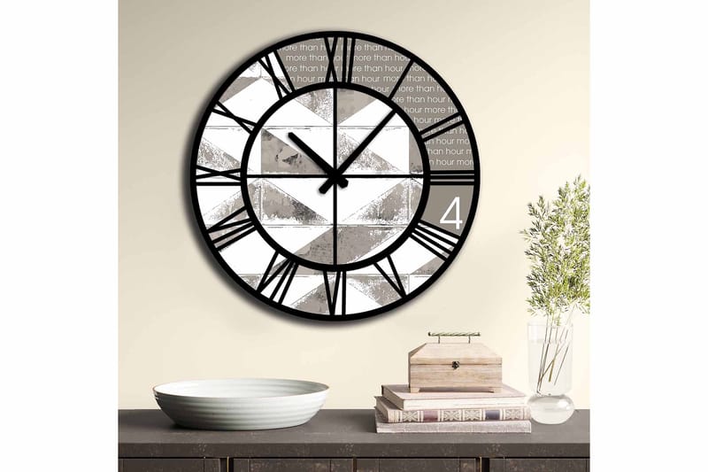 Decorative MDF Clock 50x - Vægure & Ure