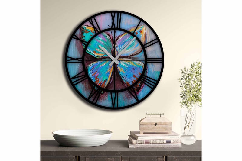 Decorative MDF Clock 50x - Boligtilbehør - Vægdekoration - Vægure & Ure