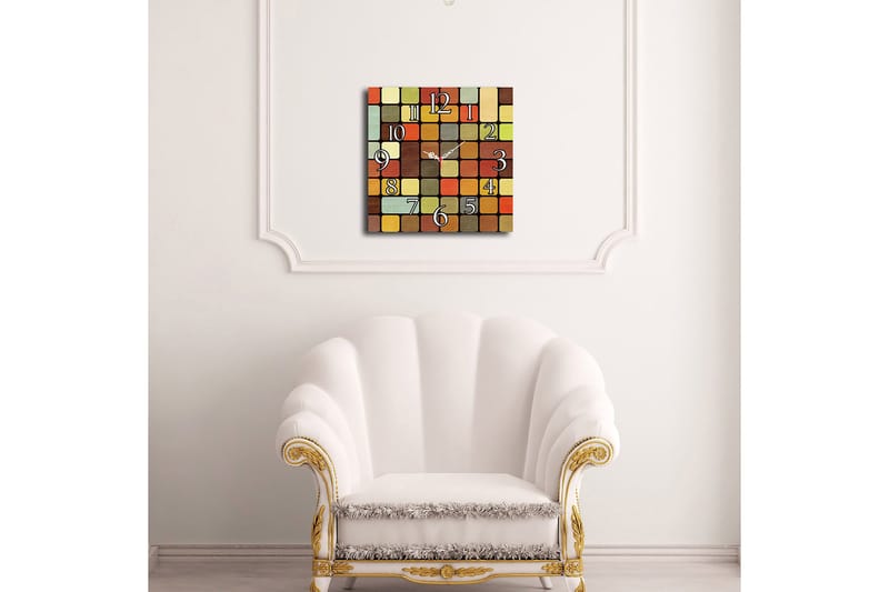 Decorative MDF ur 40x40 - Boligtilbehør - Vægdekoration - Vægure & Ure