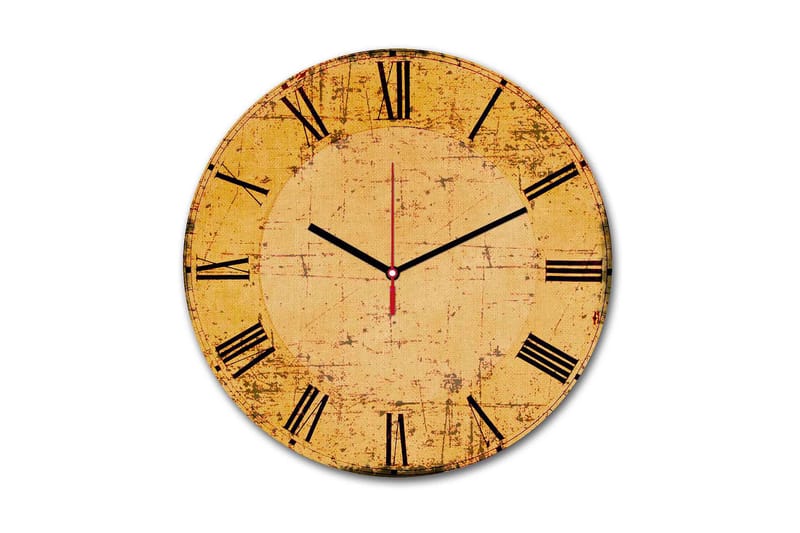 Dekorativ MDF Vægur 30 cm, Flerfarvet