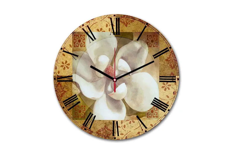 Dekorativ MDF Vægur 30 cm, Flerfarvet