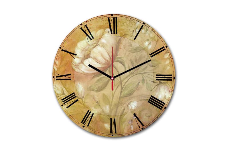 Dekorativ MDF Vægur 30 cm, Flerfarvet