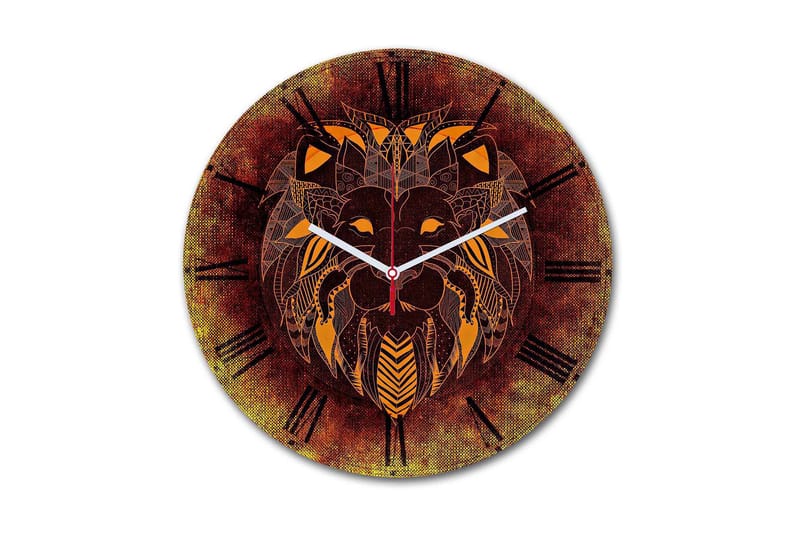 Dekorativ MDF Vægur 30 cm, Flerfarvet