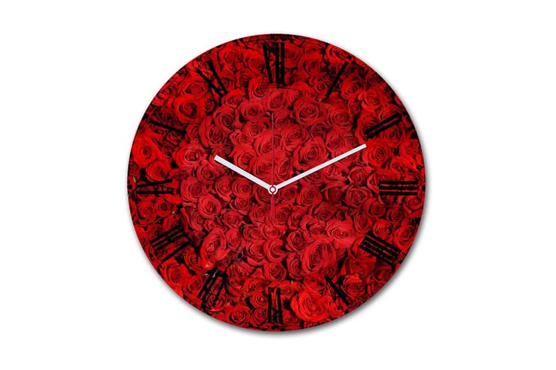 Dekorativ MDF Vægur 30 cm, Flerfarvet