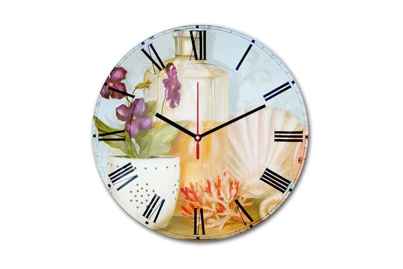 Dekorativ MDF Vægur 30 cm, Flerfarvet