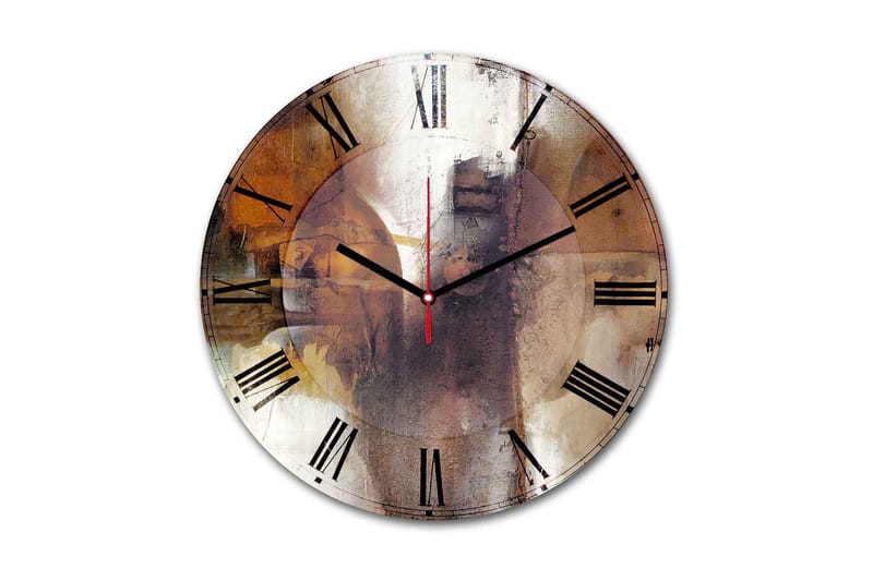 Dekorativ MDF Vægur 30 cm, Flerfarvet