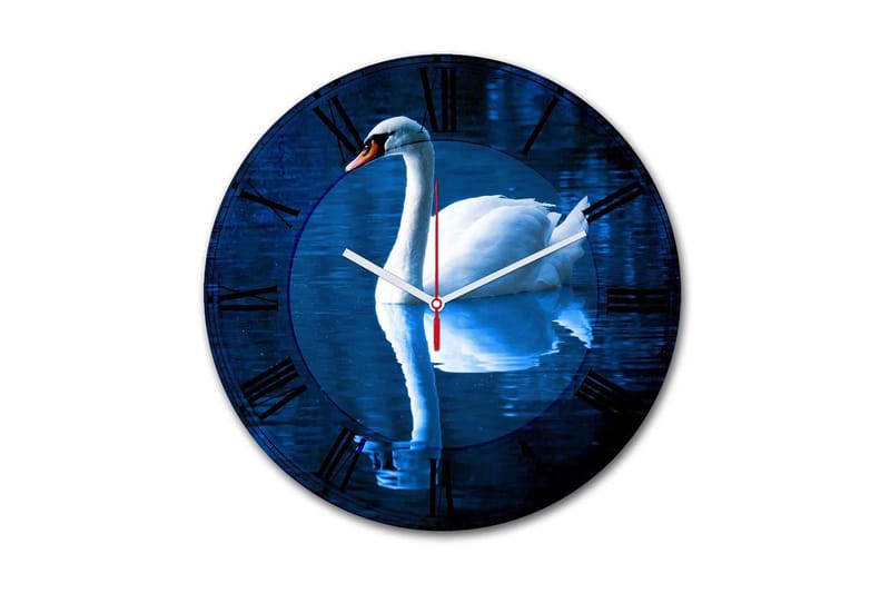 Dekorativ MDF Vægur 30 cm, Flerfarvet