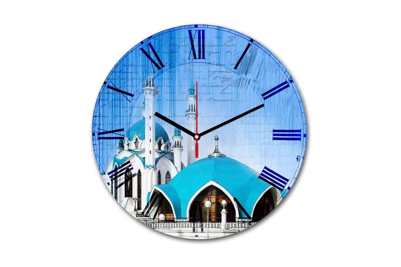 Dekorativ MDF Vægur 30 cm, Flerfarvet