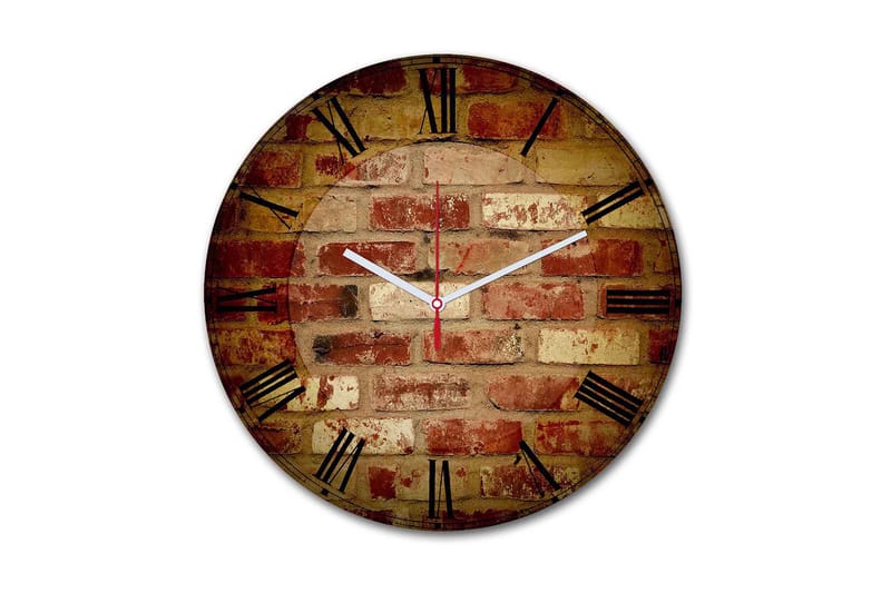 Dekorativ MDF Vægur 30 cm, Flerfarvet