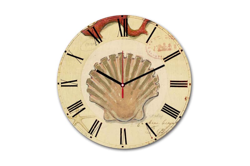 Dekorativ MDF Vægur 30 cm, Flerfarvet