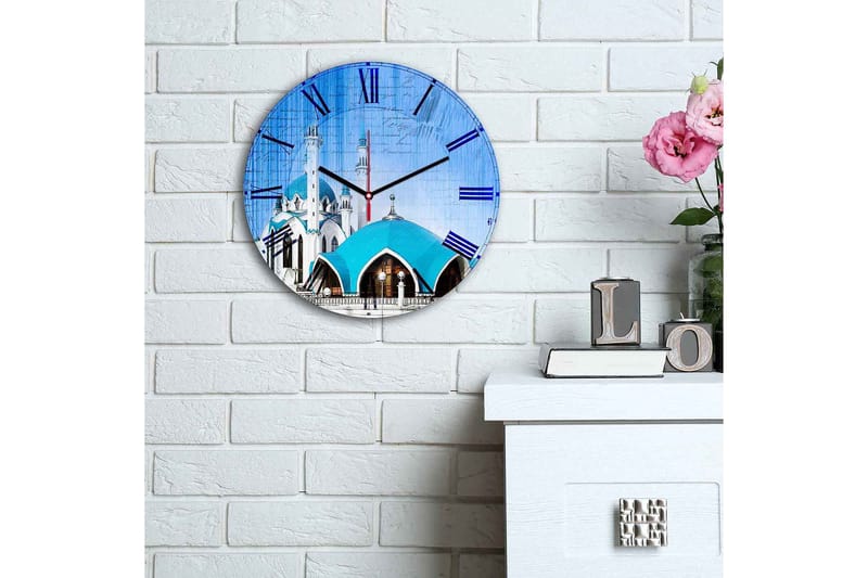 Dekorativ MDF Vægur 30 cm - Flerfarvet - Boligtilbehør - Vægdekoration - Vægure & Ure