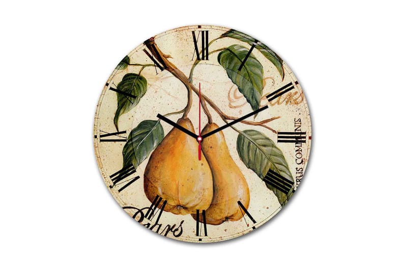 Dekorativ MDF Vægur 30 cm, Flerfarvet