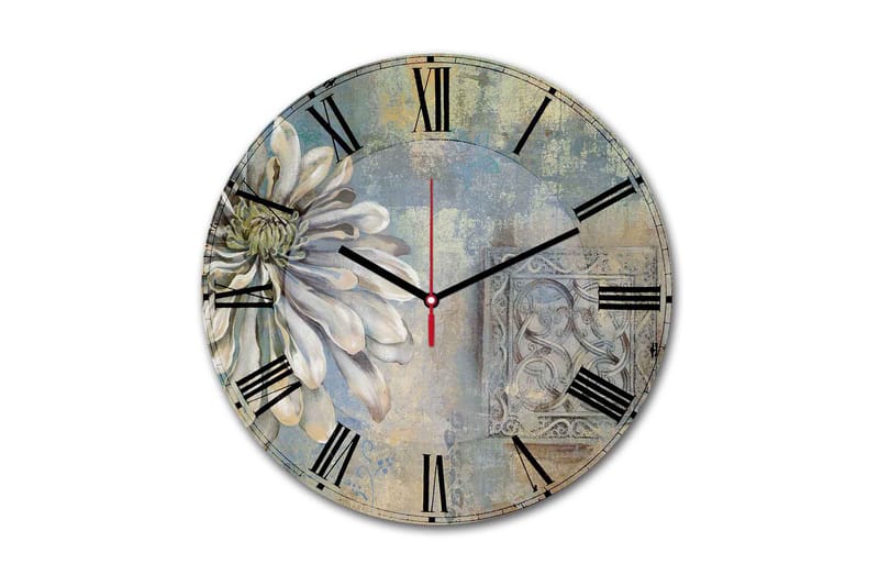 Dekorativ MDF Vægur 30 cm, Flerfarvet