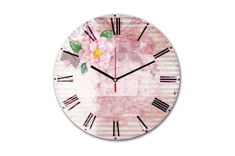 Dekorativ MDF Vægur 30 cm, Flerfarvet