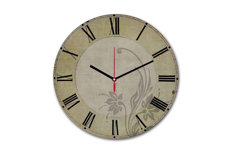 Dekorativ MDF Vægur 30 cm, Flerfarvet