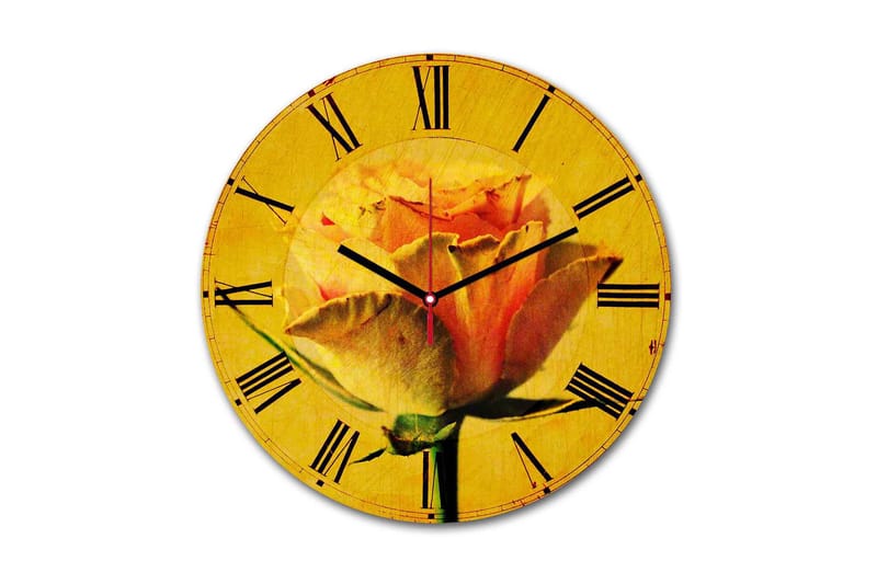 Dekorativ MDF Vægur 30 cm, Flerfarvet