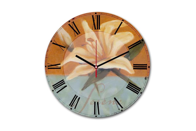 Dekorativ MDF Vægur 30 cm, Flerfarvet