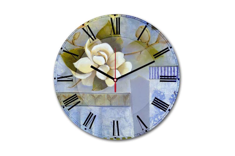 Dekorativ MDF Vægur 30 cm, Flerfarvet