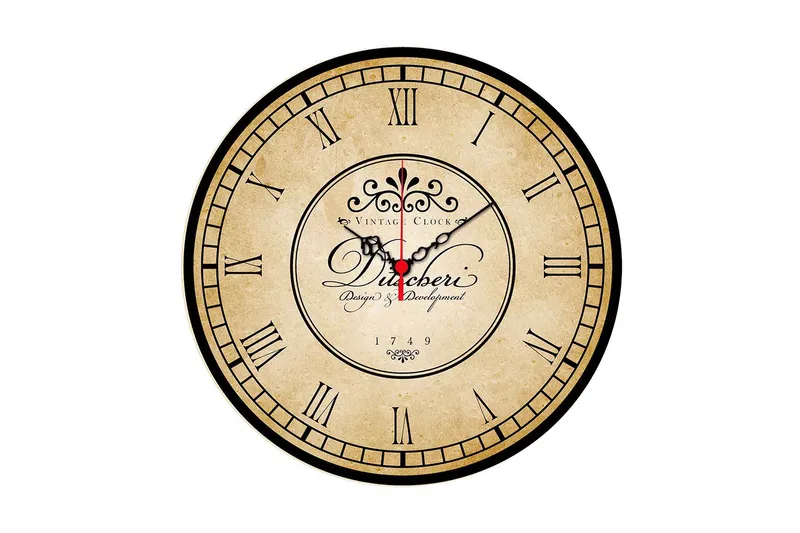 Dekorativ MDF Vægur 40 cm, Flerfarvet