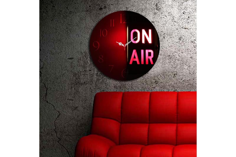 Dekorativ MDF Vægur 40 cm - Flerfarvet - Boligtilbehør - Vægdekoration - Vægure & Ure