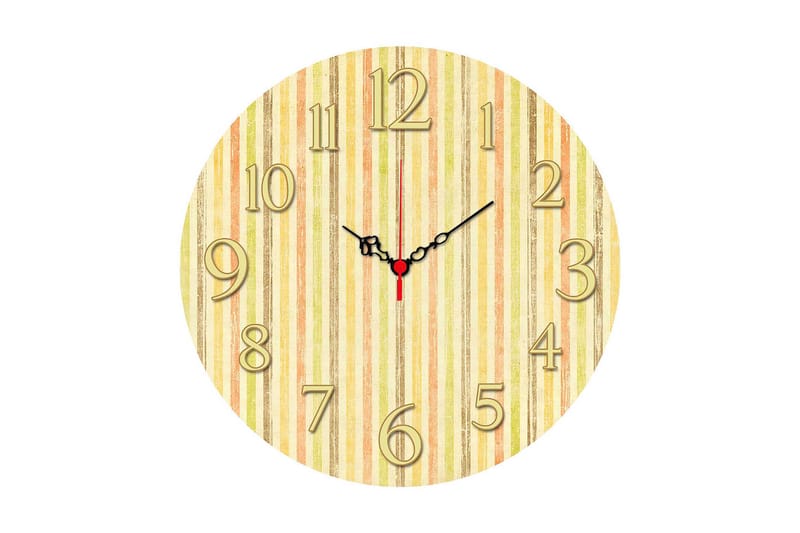 Dekorativ MDF Vægur 40 cm, Flerfarvet