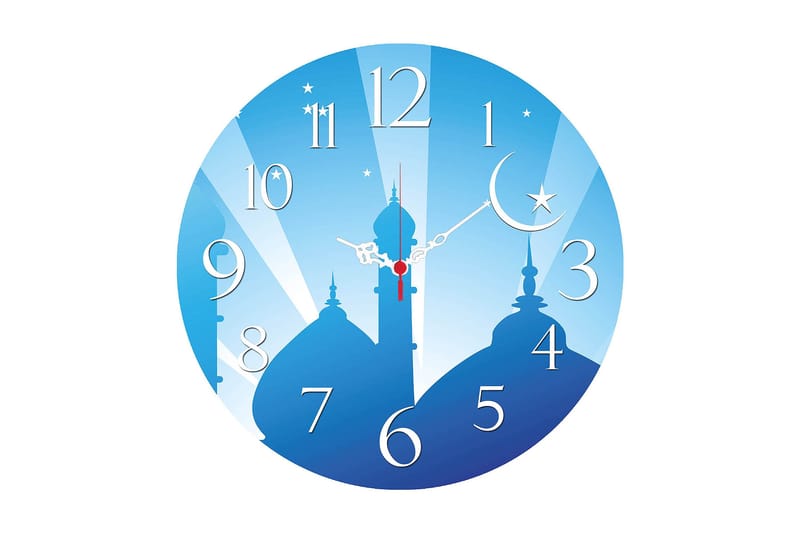 Dekorativ MDF Vægur 40 cm, Flerfarvet