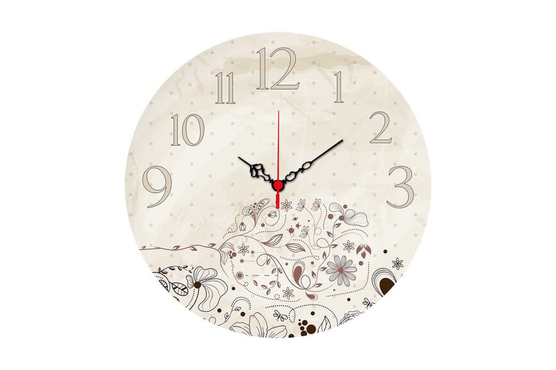 Dekorativ MDF Vægur 40 cm, Flerfarvet