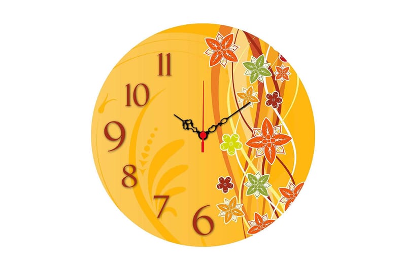 Dekorativ MDF Vægur 40 cm, Flerfarvet